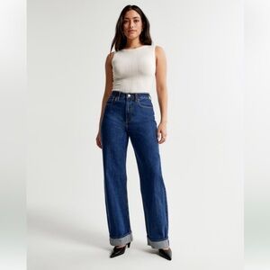 Abercrombie Curve Love High Rise Loose Jean
